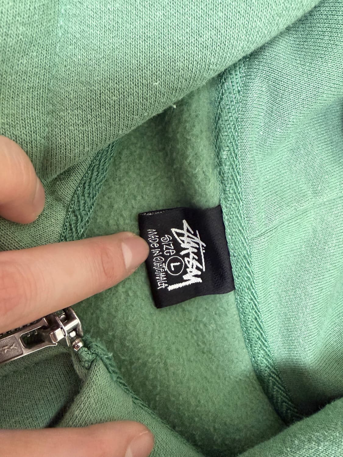 스투시 뉴욕 후드집업 그린 상품이미지3