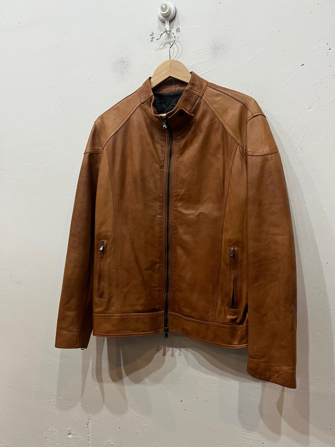 VERA PELLE 베라펠레 레더 바이커 자켓 Made in ITALY 상품이미지1