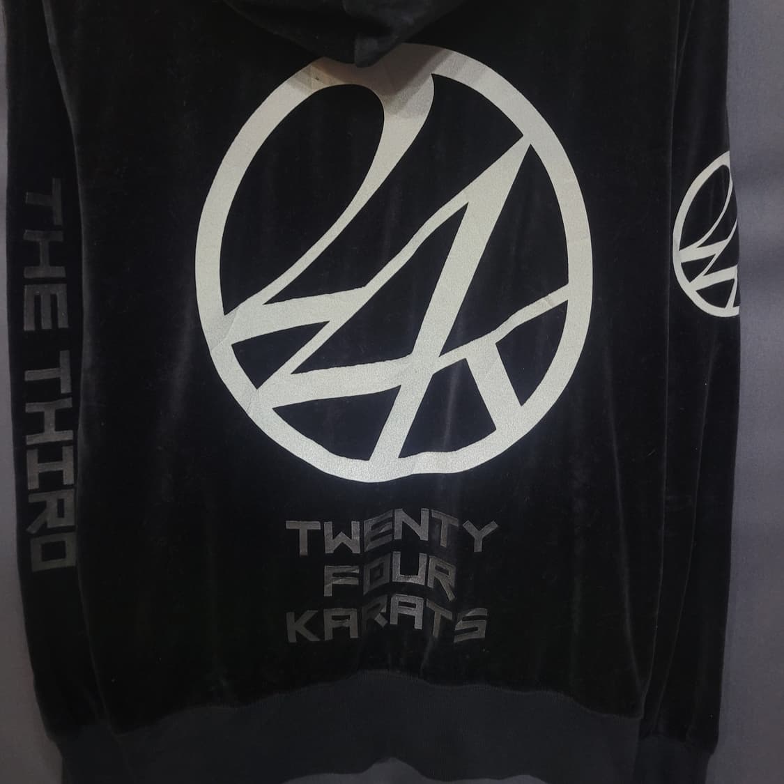 24karats ZERO 벨벳 집업후드 상품이미지5