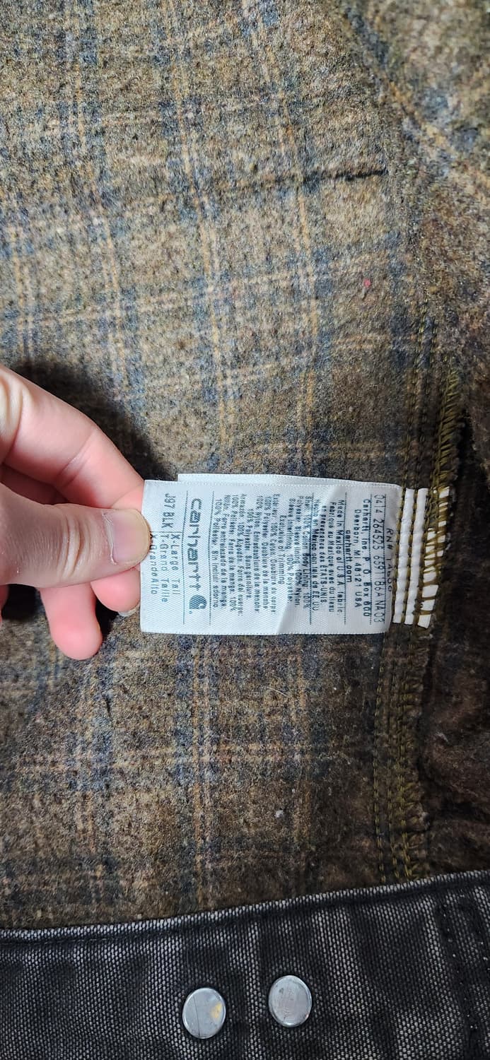 칼하트 J97 흑청 디트로이트 워크 자켓 상품이미지8