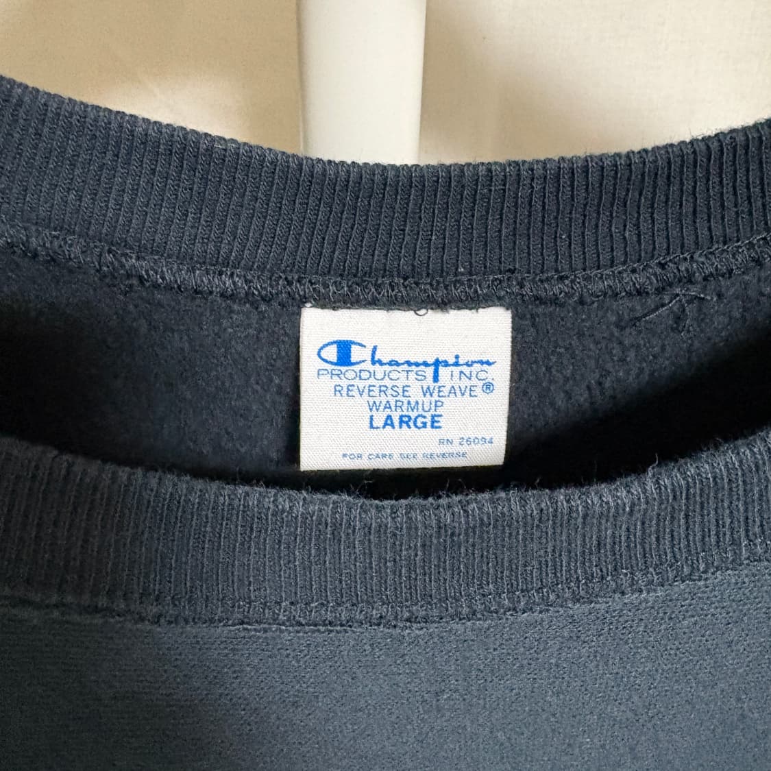 챔피온 리버스위브 맨투맨 스웻셔츠 / 블랙, L 상품이미지4