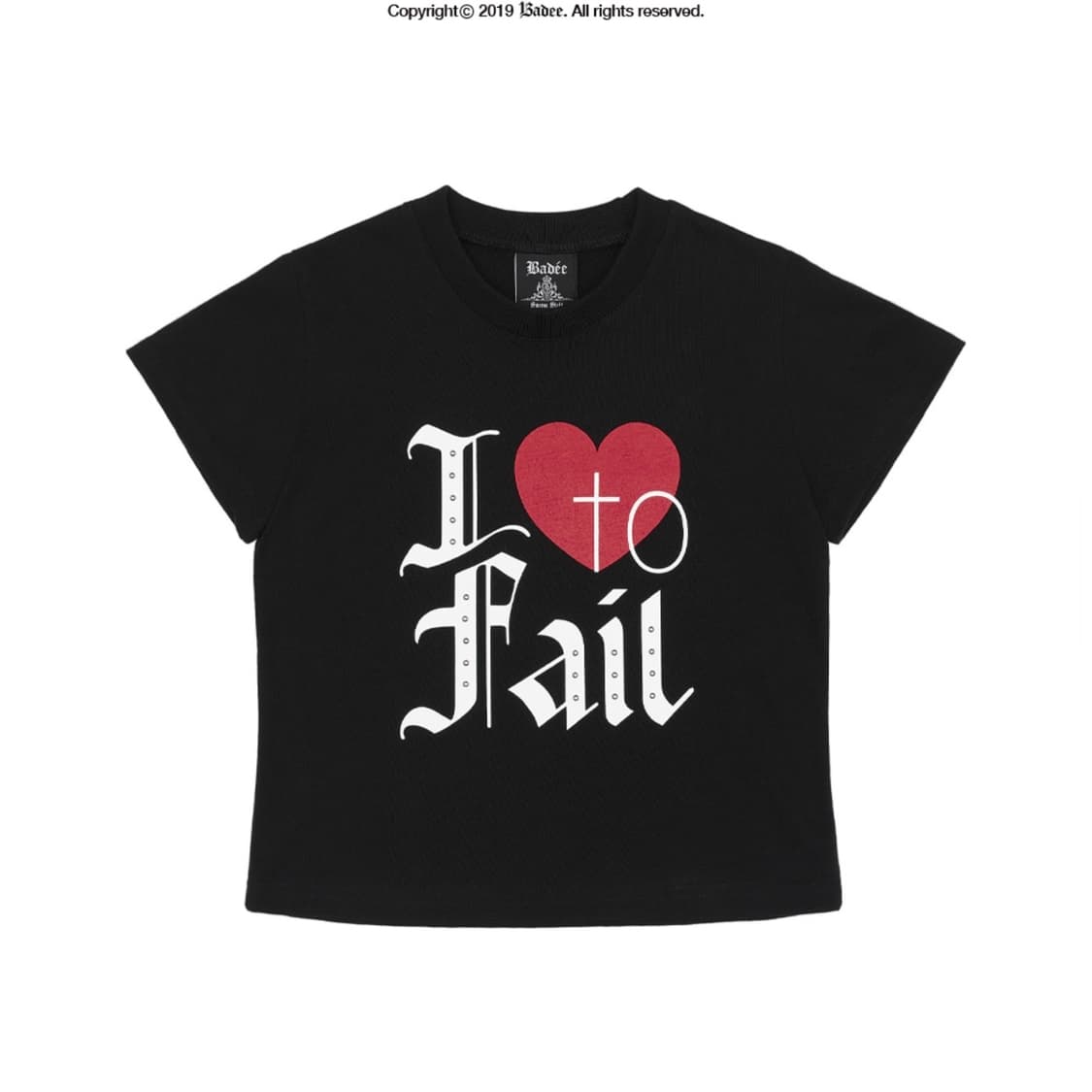 Badee 배디 I Love to Fail Tee Black 상품이미지1