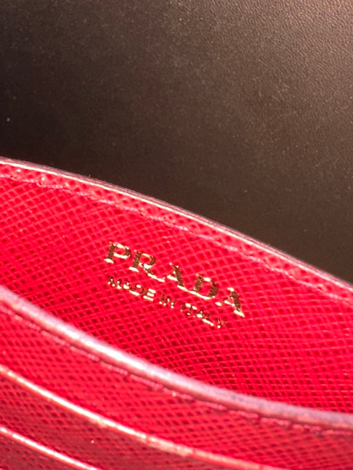 프라다 카드 지갑 파이어리 레드 상품이미지4