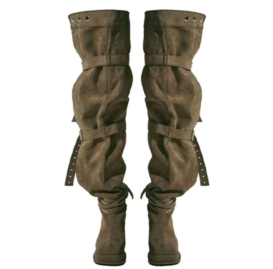 무드문프로덕트 버클 싸이하이부츠 낮은굽(3cm/M size) 상품이미지1