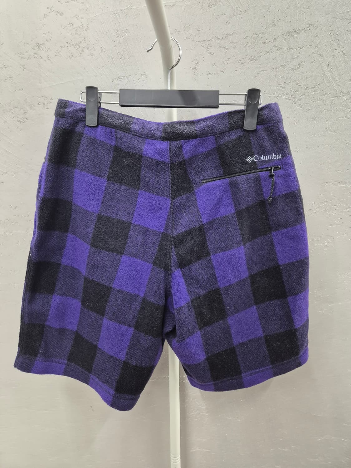 컬럼비아 체크 플리스 반바지 L 상품이미지3