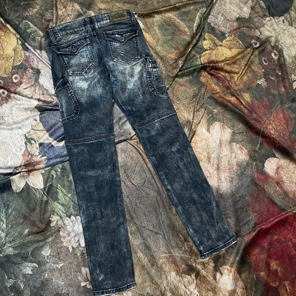 버커루 빈티지 슬림핏 워싱데님진 27 상품이미지3