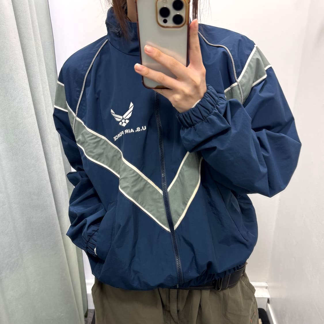 us airforce ptu 네이비 바람막이 자켓 상품이미지2