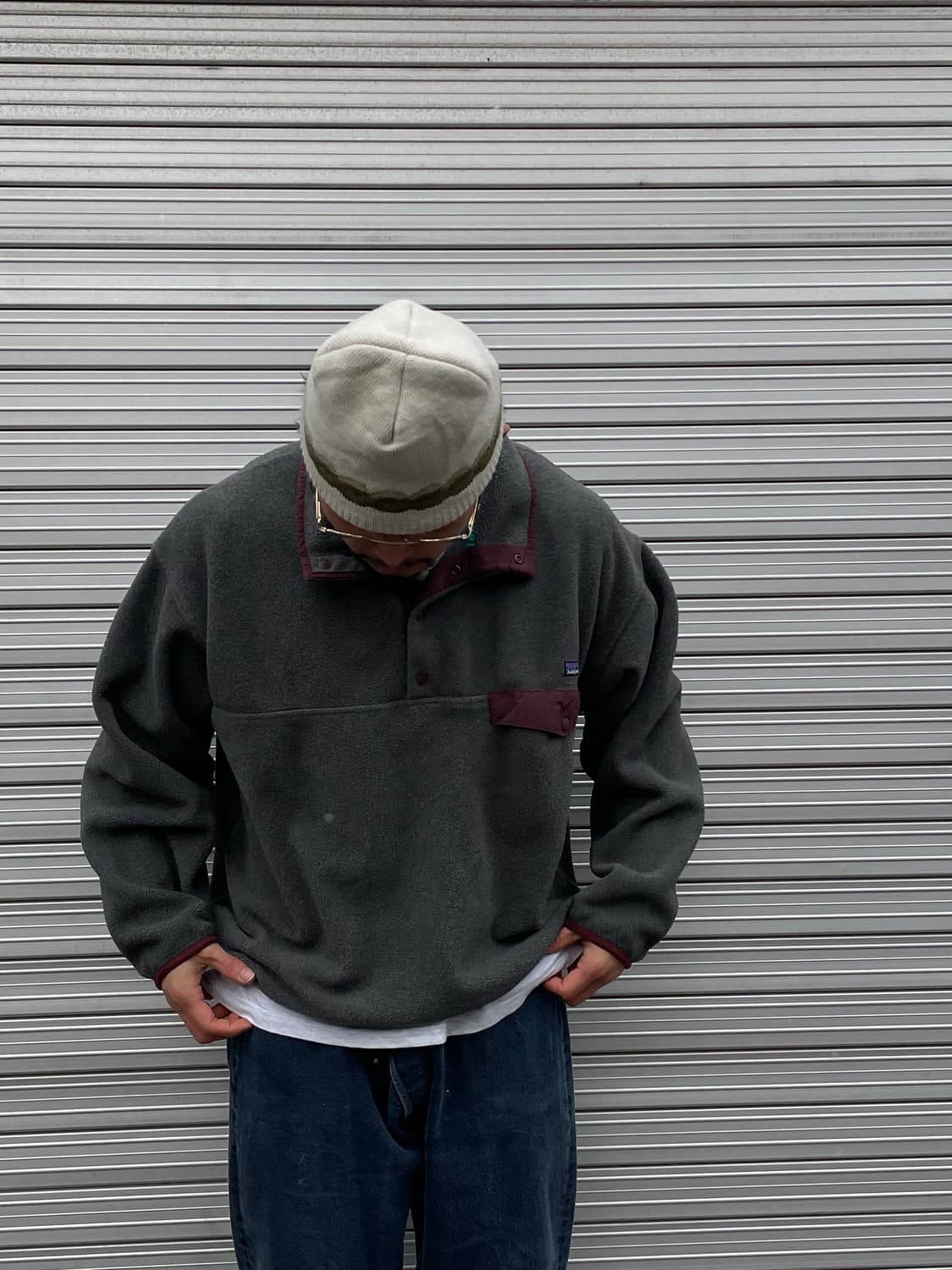 Patagonia Synchilla Snap-T Nikel&Burgund 상품이미지2
