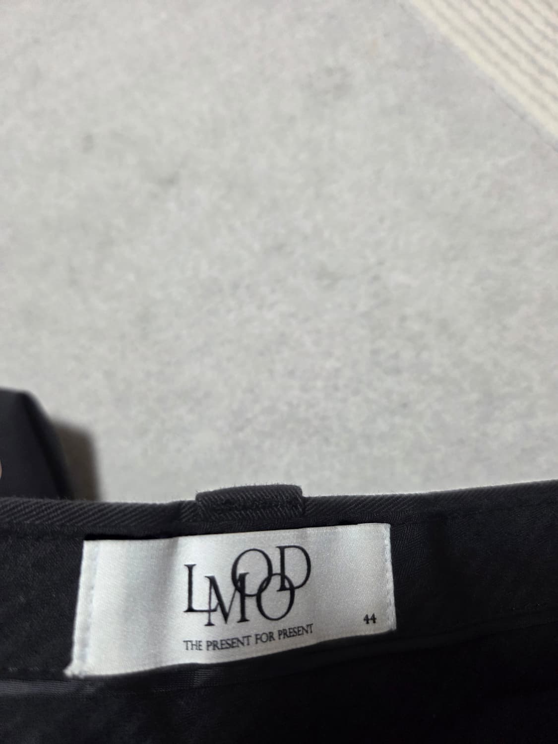 엘무드 필립 코튼 치노 와이드 쇼츠 블랙 44 상품이미지3