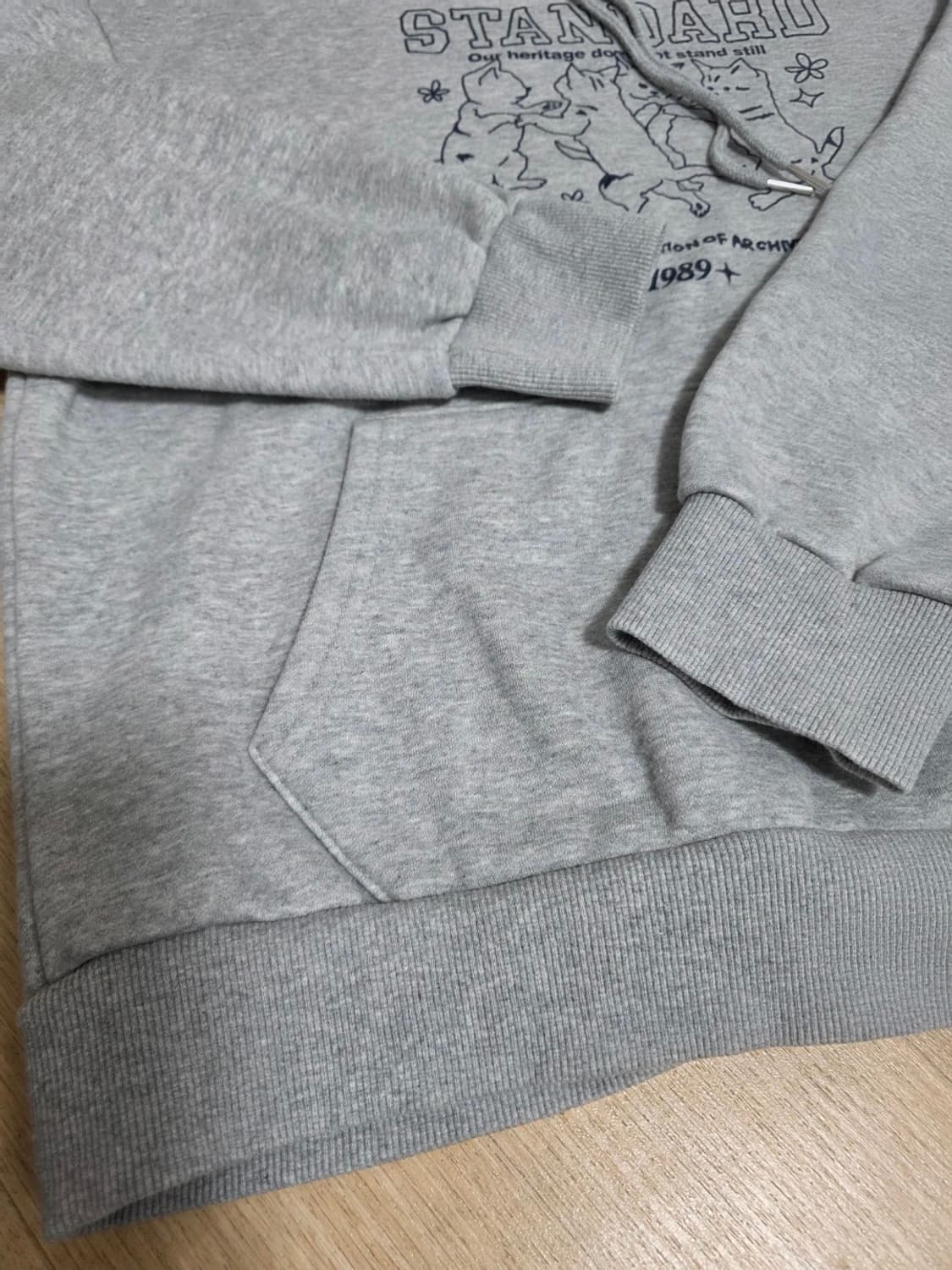1989스탠다드 댄싱캣 기모 후드티 M 상품이미지5