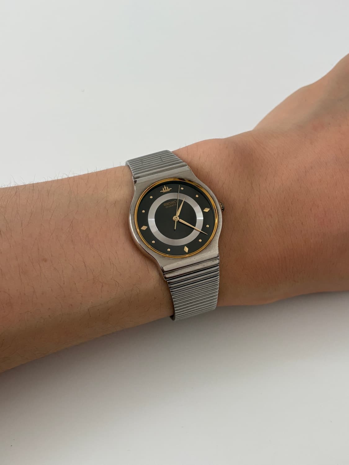 90s galaxy black dial silver quartz 상품이미지1