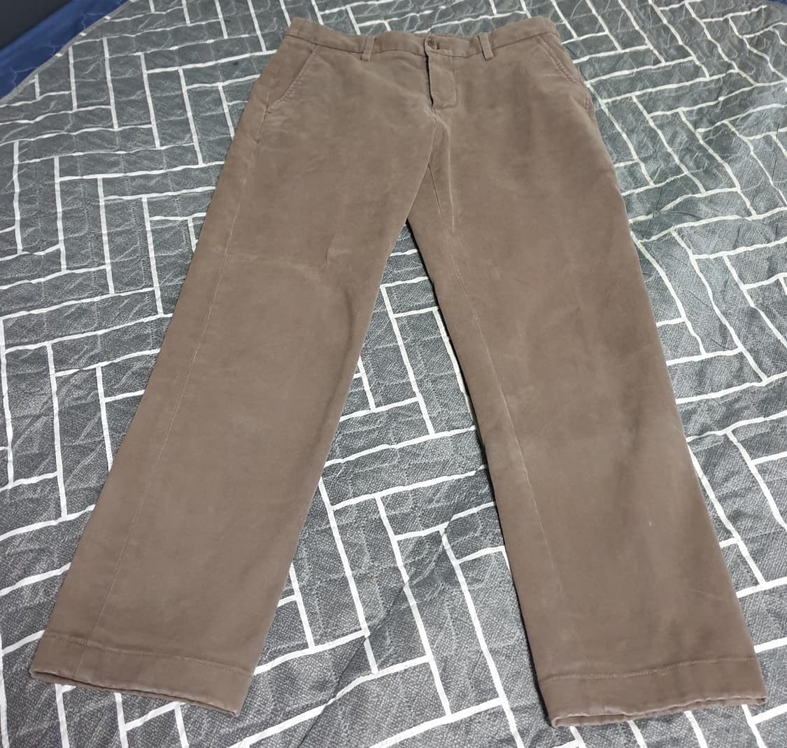 스파오 혜비코튼 테이퍼드핏 스판 팬츠 브라운 (30) 상품이미지1