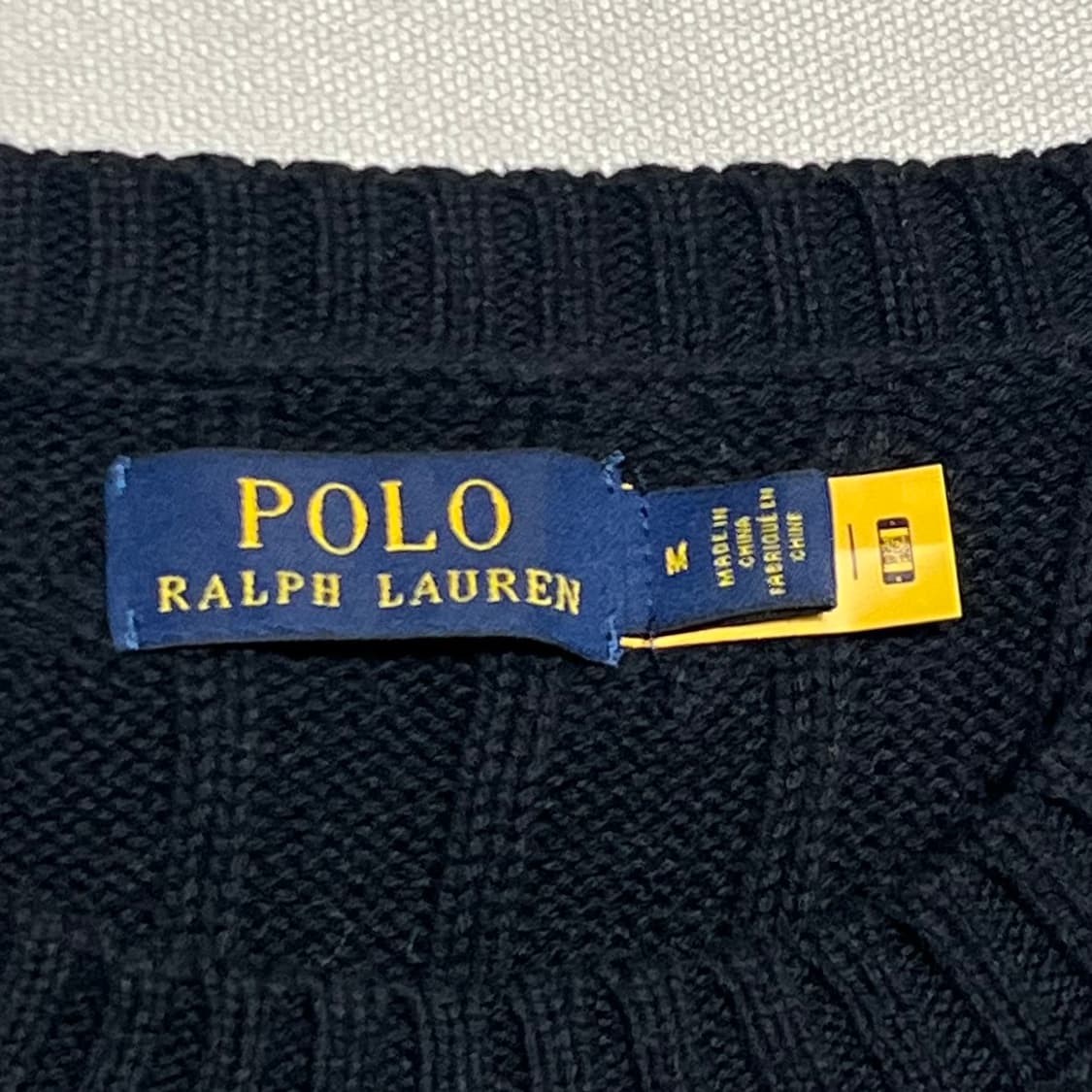 Polo Ralph Lauren 코튼 케이블 블랙 니트 상품이미지3