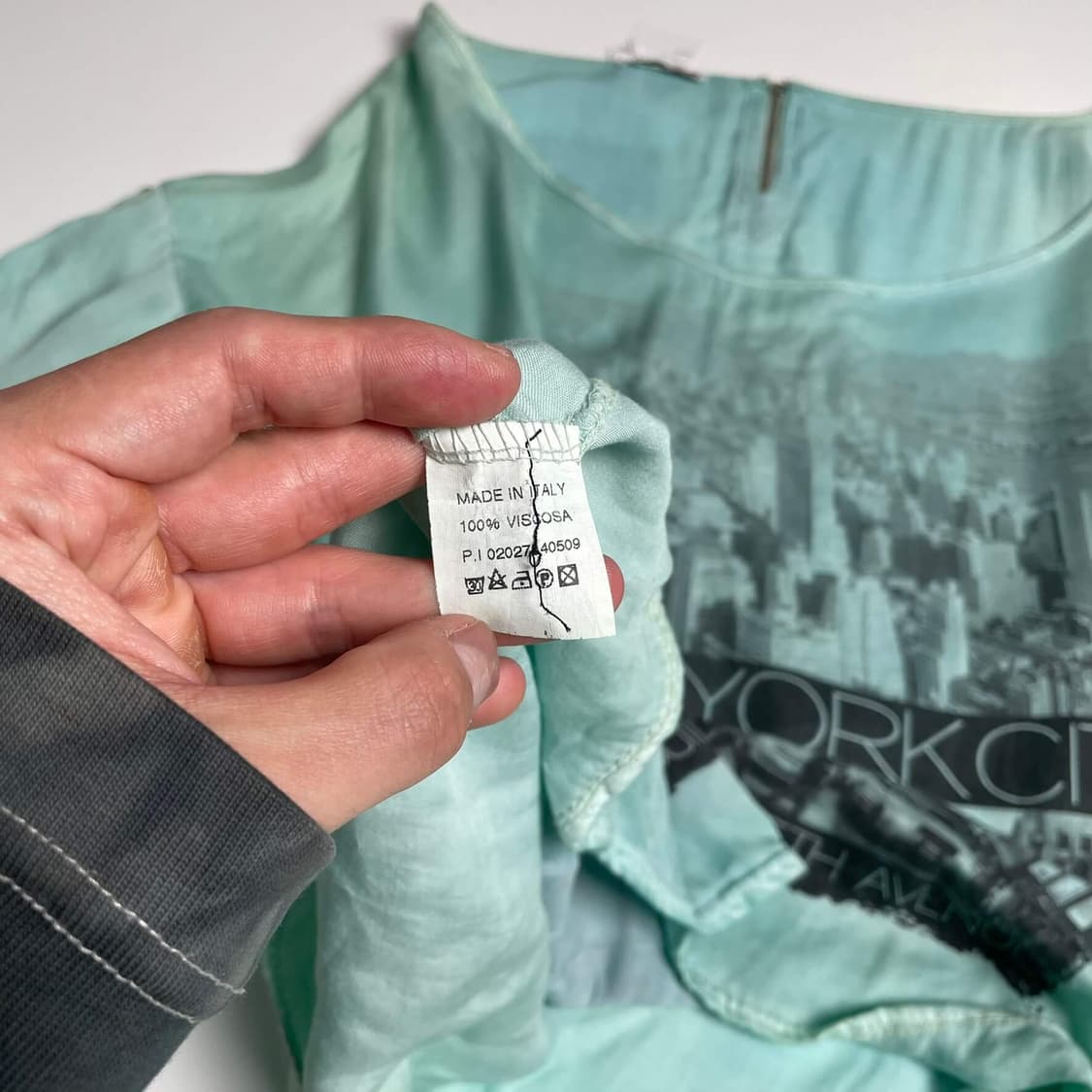 Newyork city 그래픽 그린 롱슬리브 (italy)  상품이미지7