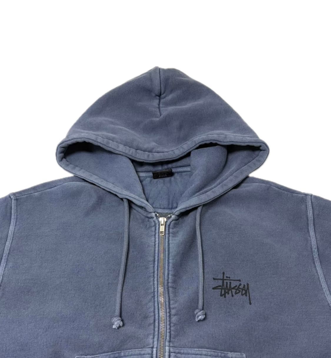 스투시 베이직 후드집업 피그먼트 블루 상품이미지2