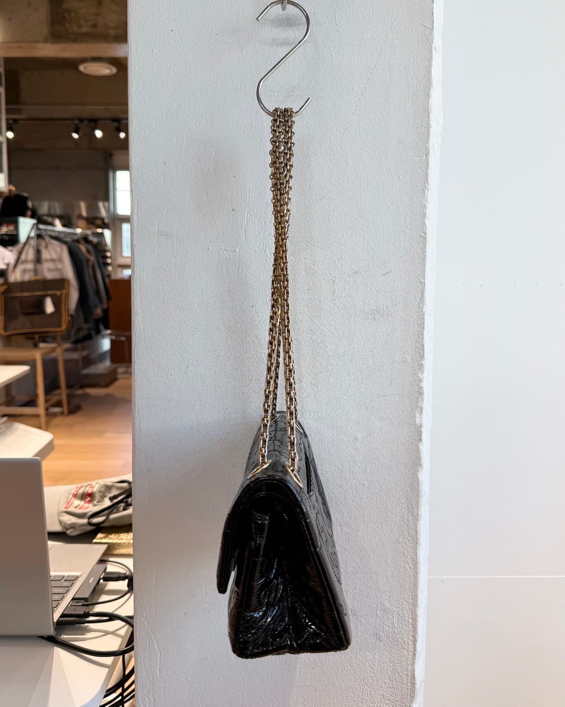 샤넬 블랙 2.55 퍼즐 직소 더블 플랩백 상품이미지4