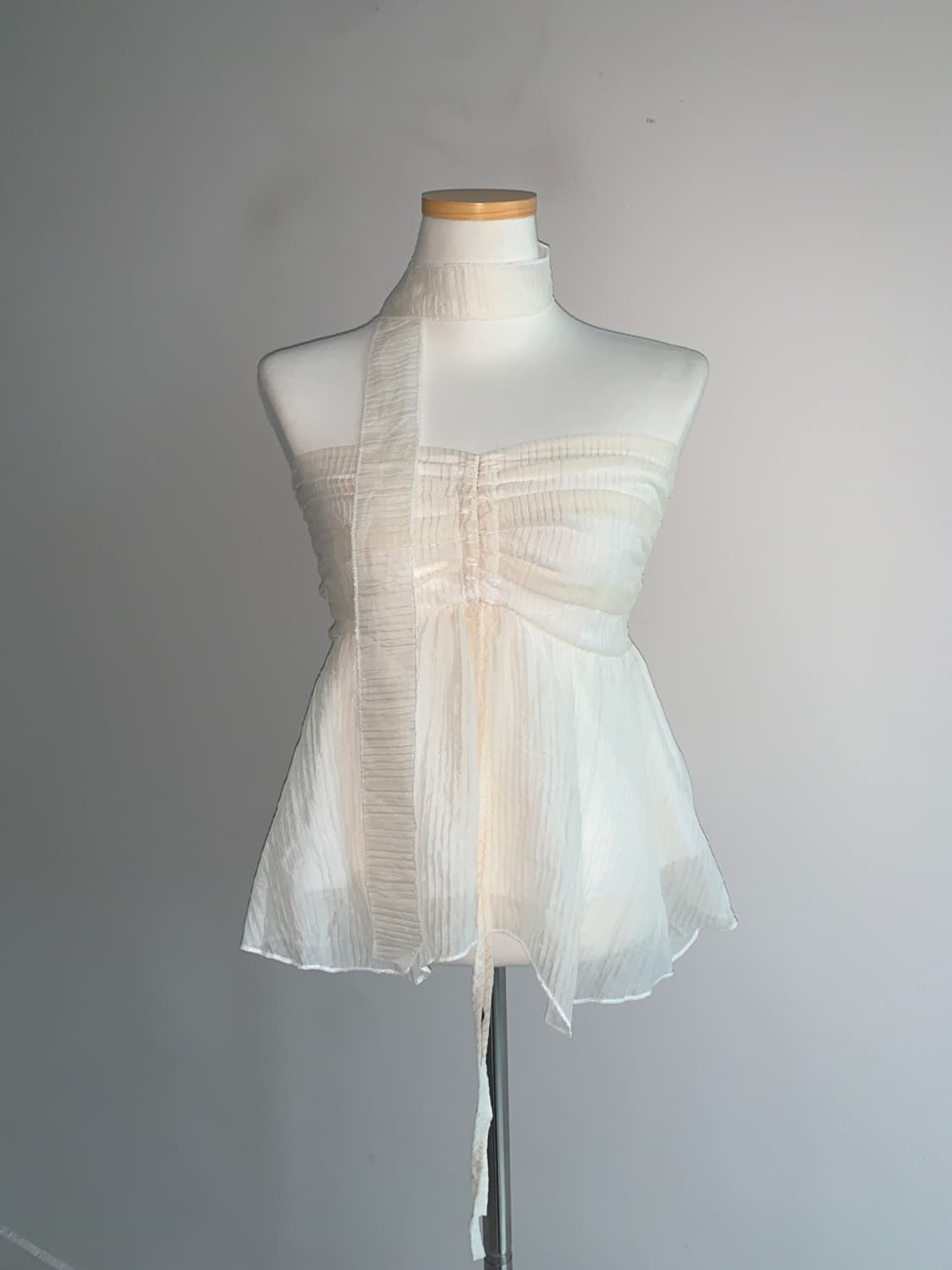 Muffler Blouse Top Set 상품이미지1
