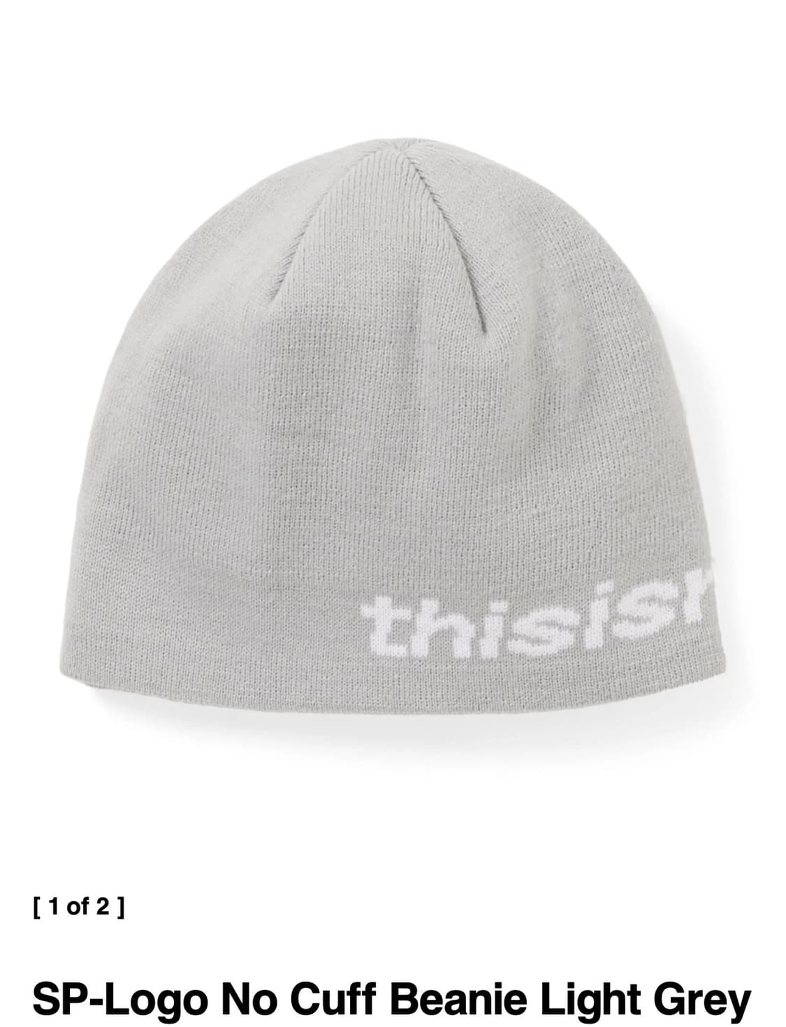 디스이즈네버댓) SP-Logo No Cuff Beanie LG F 상품이미지1