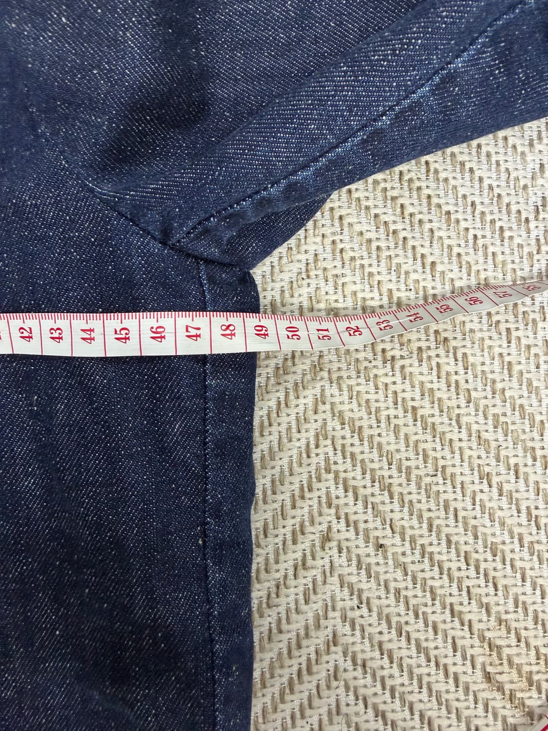 정품) 럭키슈에뜨 자수 데님 청자켓 36 상품이미지8