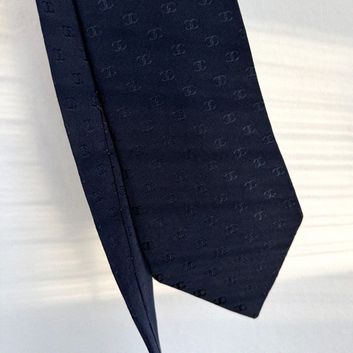 샤넬 빈티지 넥타이 (네이비 cc로고) 상품이미지2