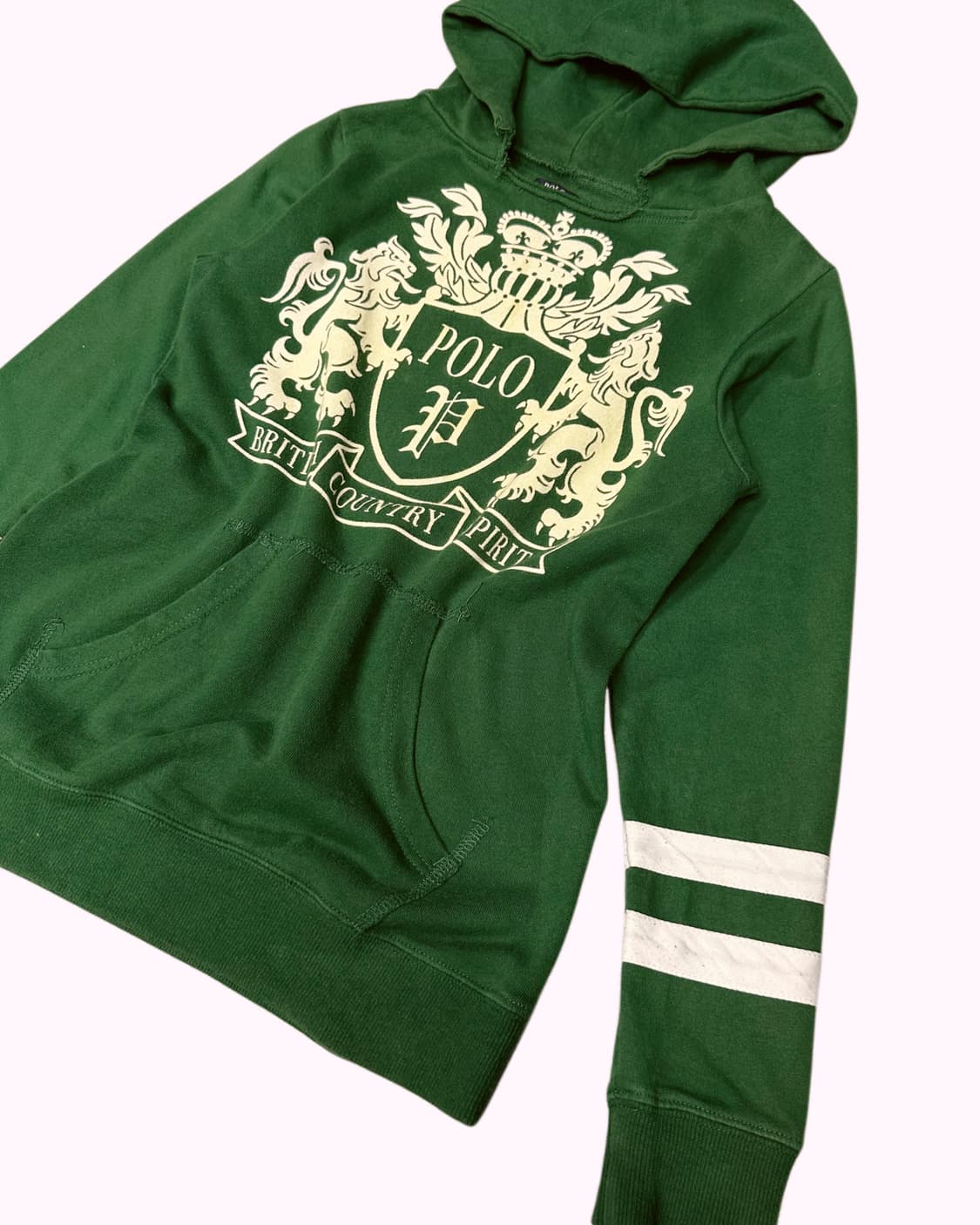 POLO BCS green crest hood t-shirt 상품이미지3