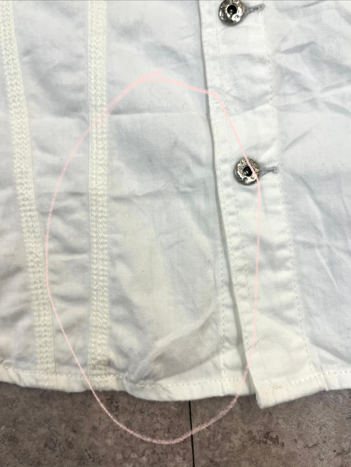 디젤 웨스턴 셔츠 화이트 #csz4167 상품이미지6