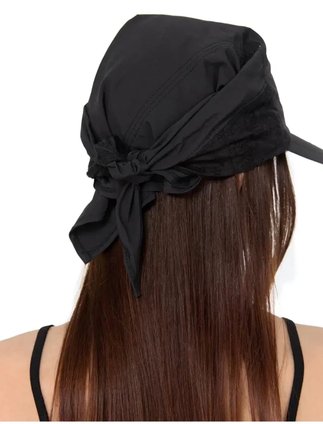 썬번프로젝트 펀칭 스카프 캡 블랙 상품이미지4