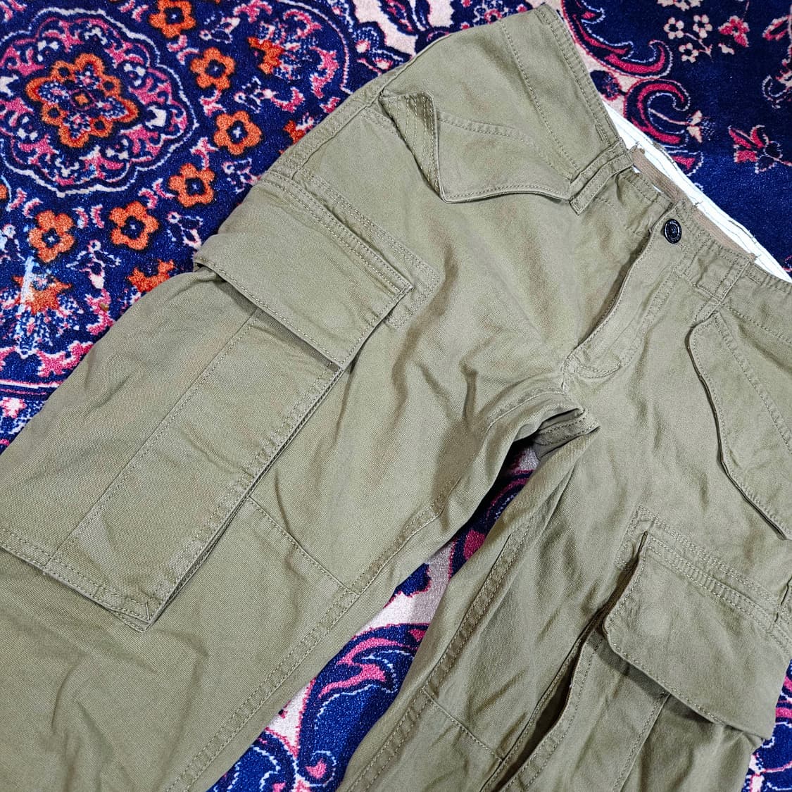 랄프로렌 카키 스트레이트 슬림 카고 팬츠 2 size 상품이미지6