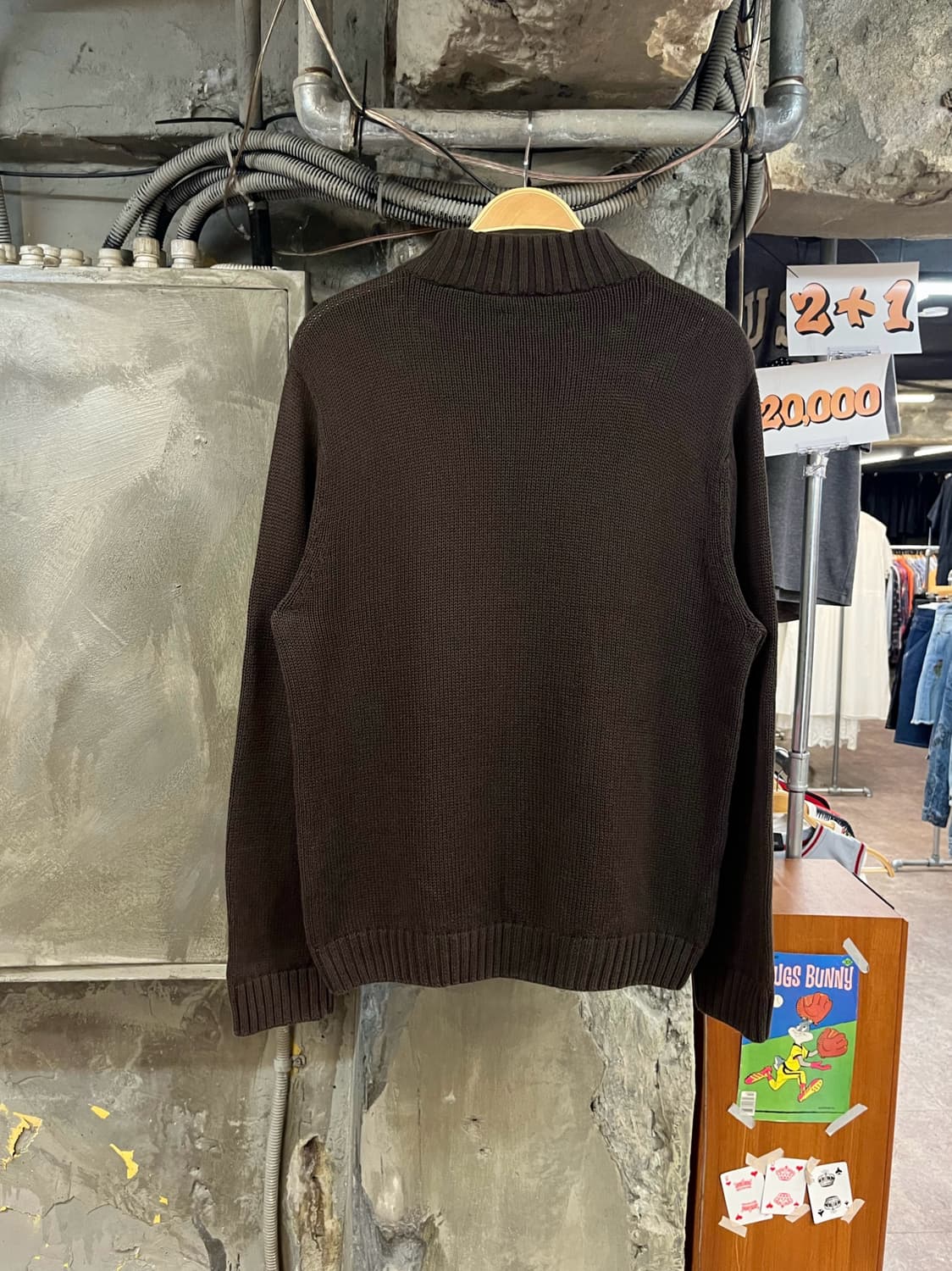 폴로 랄프로렌 챕스 반집업 니트 브라운 XL #csz4031 상품이미지2