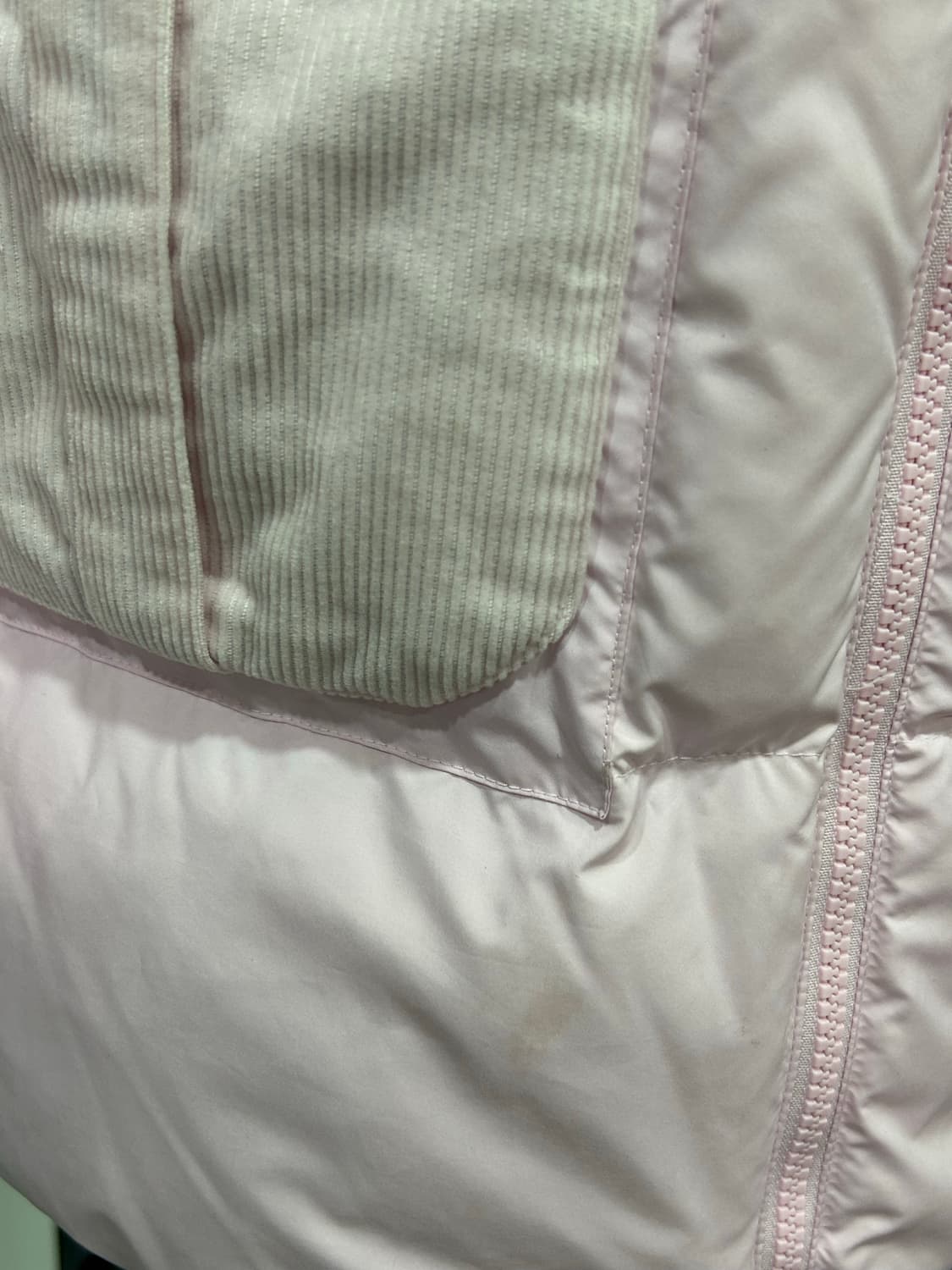 아디다스 공주 딸기 연핑크 세미 롱패딩 상품이미지10