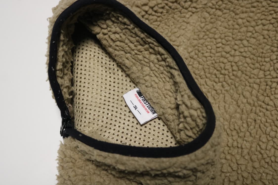 퍼스트다운 베이지 보아 플리스 집업 자켓 상품이미지8