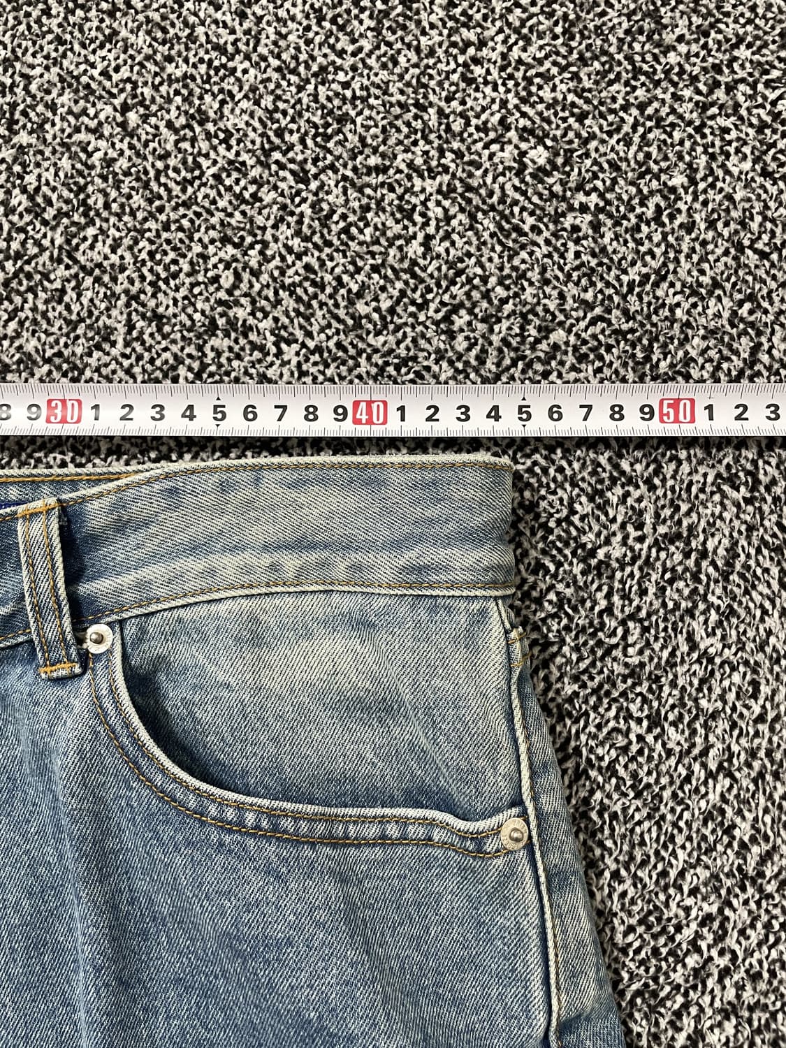 빈티지9. 프리즘웍스 셀비지 스트레이트 핏 워시드 진 데님팬츠 청바지 상품이미지5