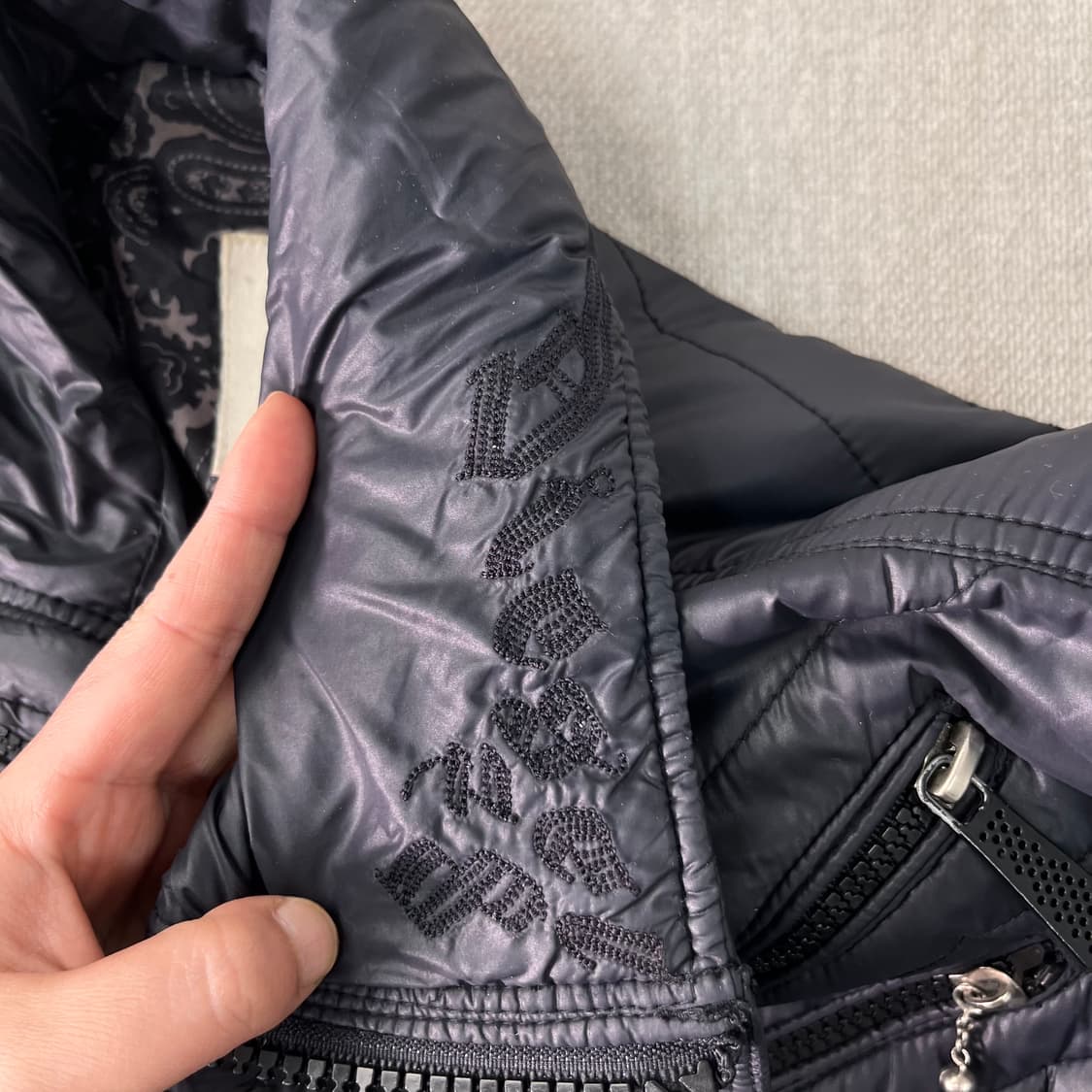 W95 디젤 Y2K 빈티지 멀티 지퍼 봄버 자켓 상품이미지4