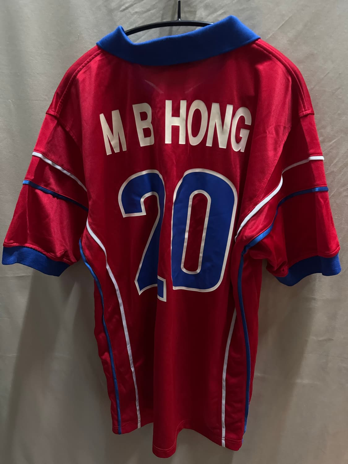 나이키 98년 프랑스 월드컵 홍명보 유니폼 친필사인 처분 상품이미지2