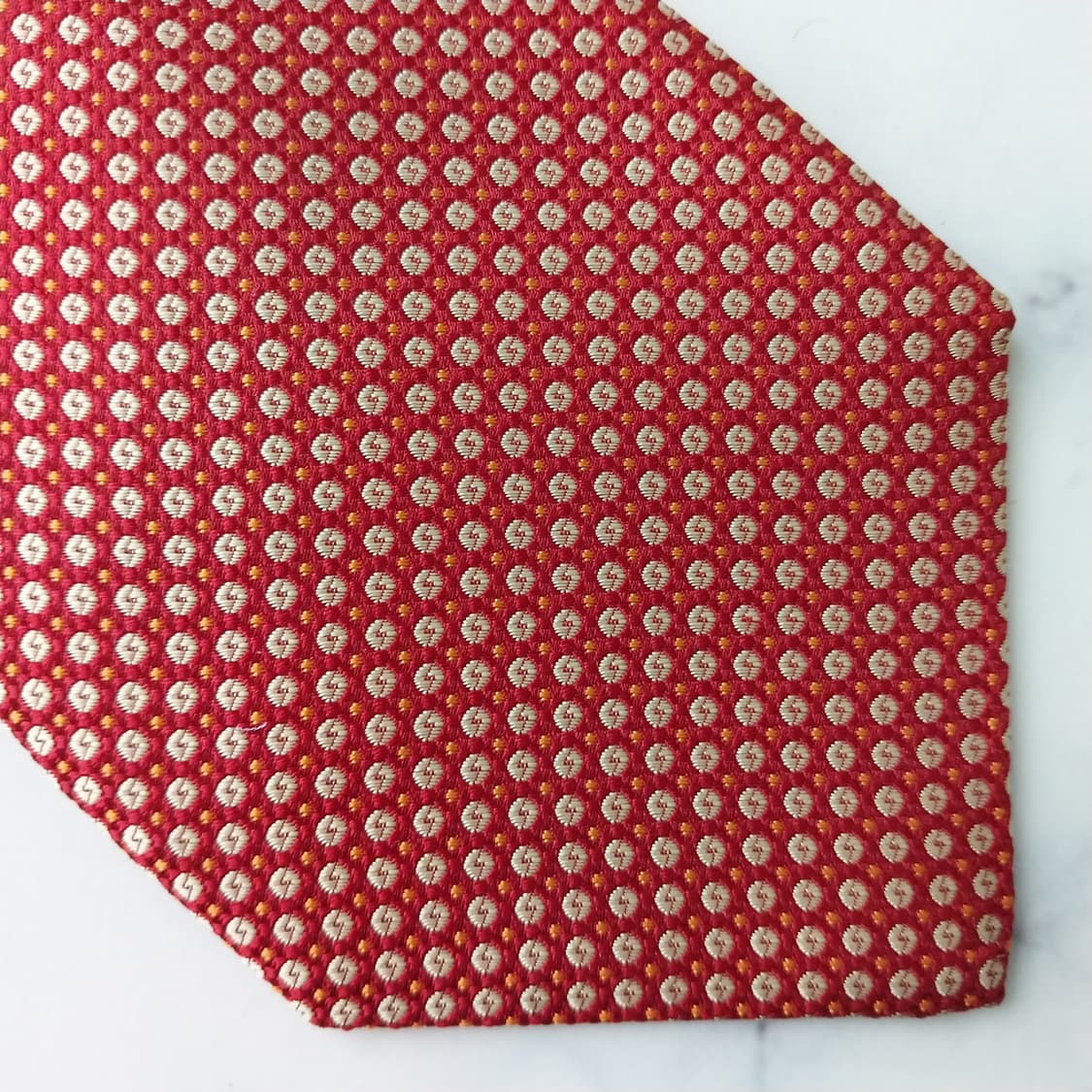 발렌티노 넥타이 레드 스몰 패턴 9.9cm A+등급 K2171
 상품이미지6