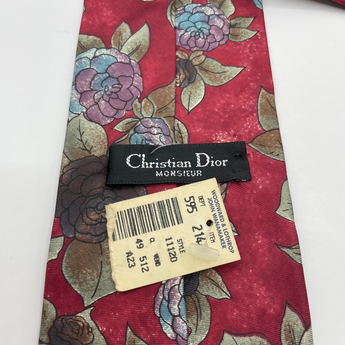 68) (Christian DIOR) 크리스찬 디올 패턴 넥타이 상품이미지5