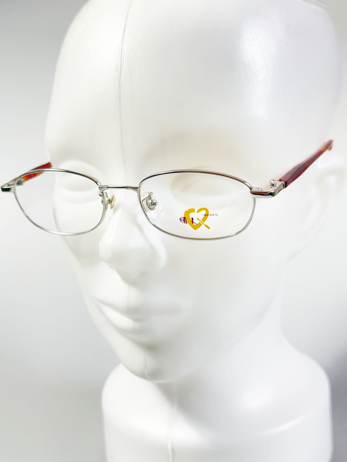 90s QINGREN 실버 메탈 슬림 스퀘어 빈티지 안경 상품이미지8
