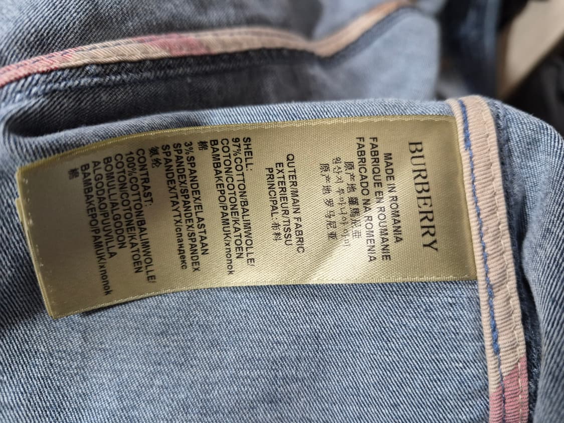 버버리 데님자켓 uk8 상품이미지10