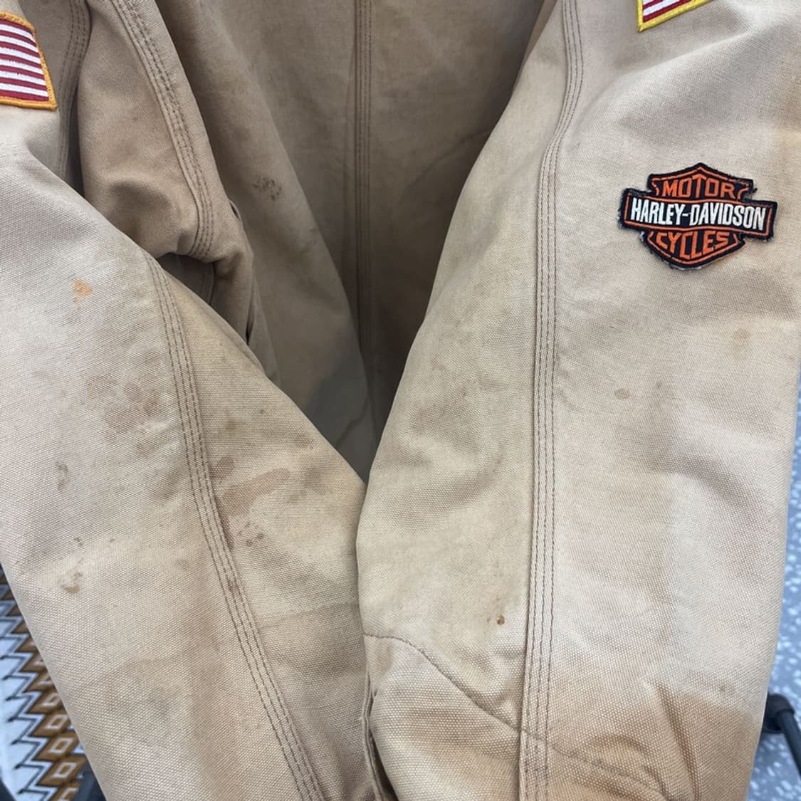 칼하트 빈티지 컨트리 패치 초어 디트로에드 워크자켓 105 C10730 상품이미지7