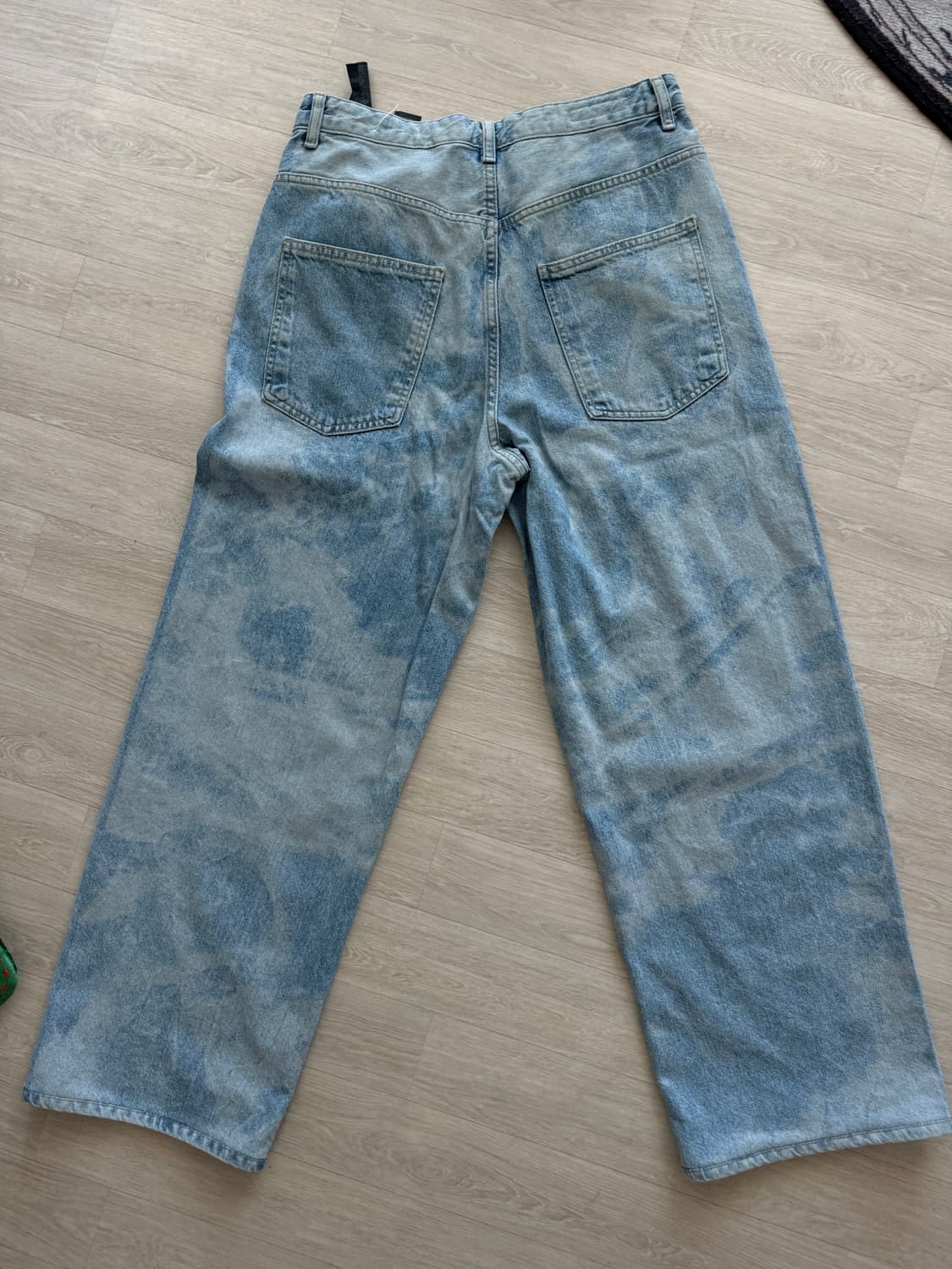 ZARA 와이드 데님 팬츠 라이트 블루 상품이미지4