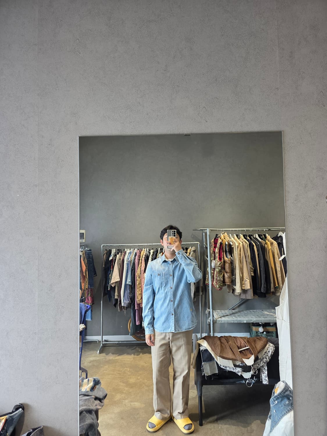 데님 자수 셔츠 상품이미지4