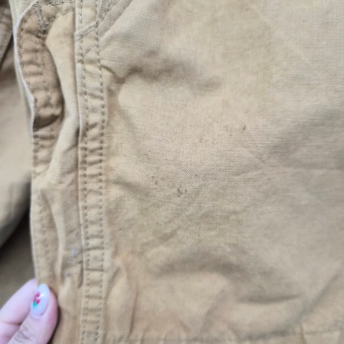 빈티지 워크 자켓 브라운 코듀로이 카라 남성 L 상품이미지10