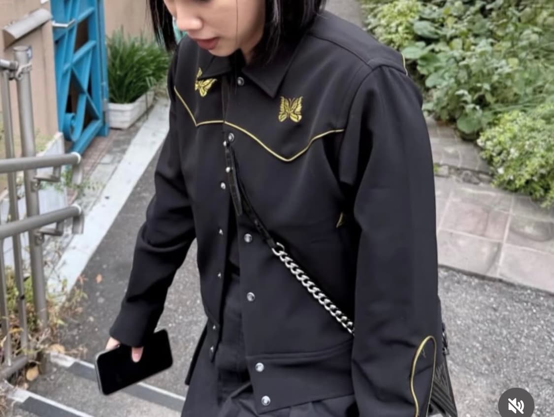 L 니들스 카우보이 파이핑 자켓 검노  상품이미지1