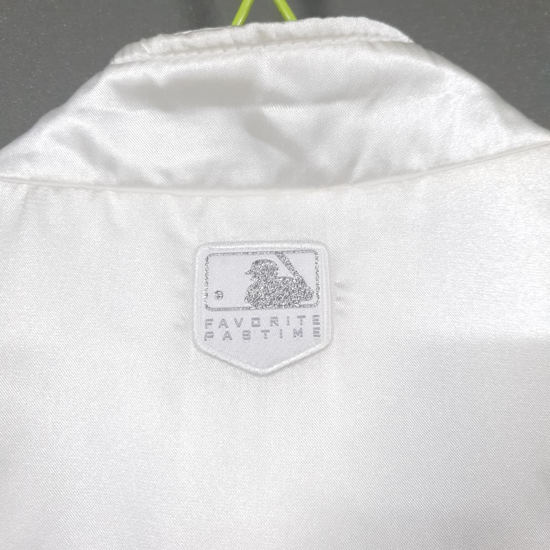 00s MLB 시카고 화이트삭스 나일론 새틴 베이스볼 자켓 화이트 XL 상품이미지7