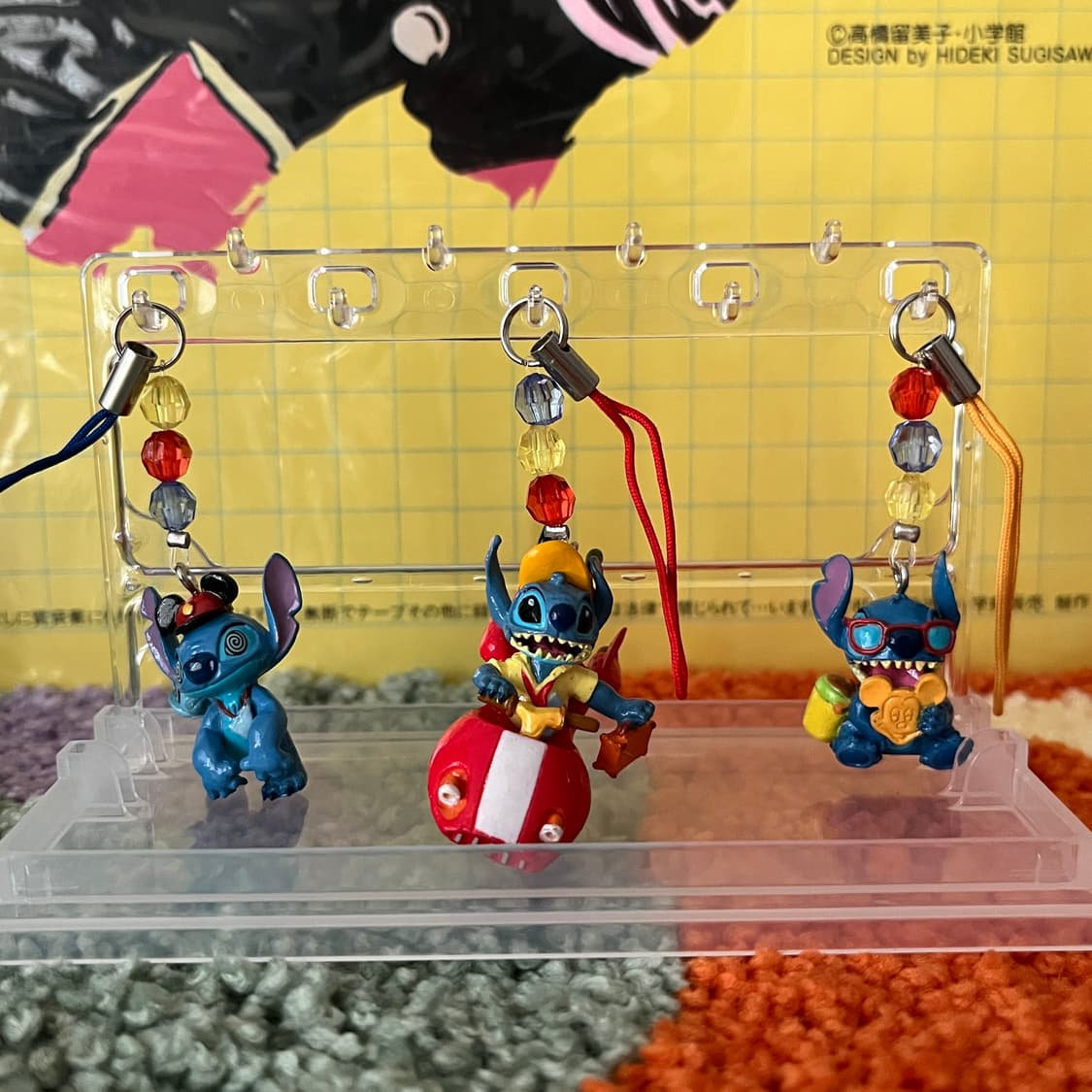 도쿄디즈니 스티치 스트랩 키링 키홀더 3종 상품이미지1