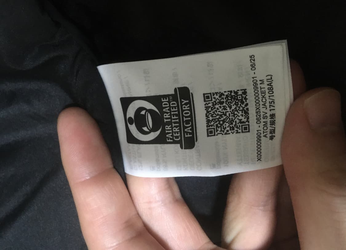 아크테릭스 FW25 아톰SV 자켓 블랙 판매합니다 상품이미지5