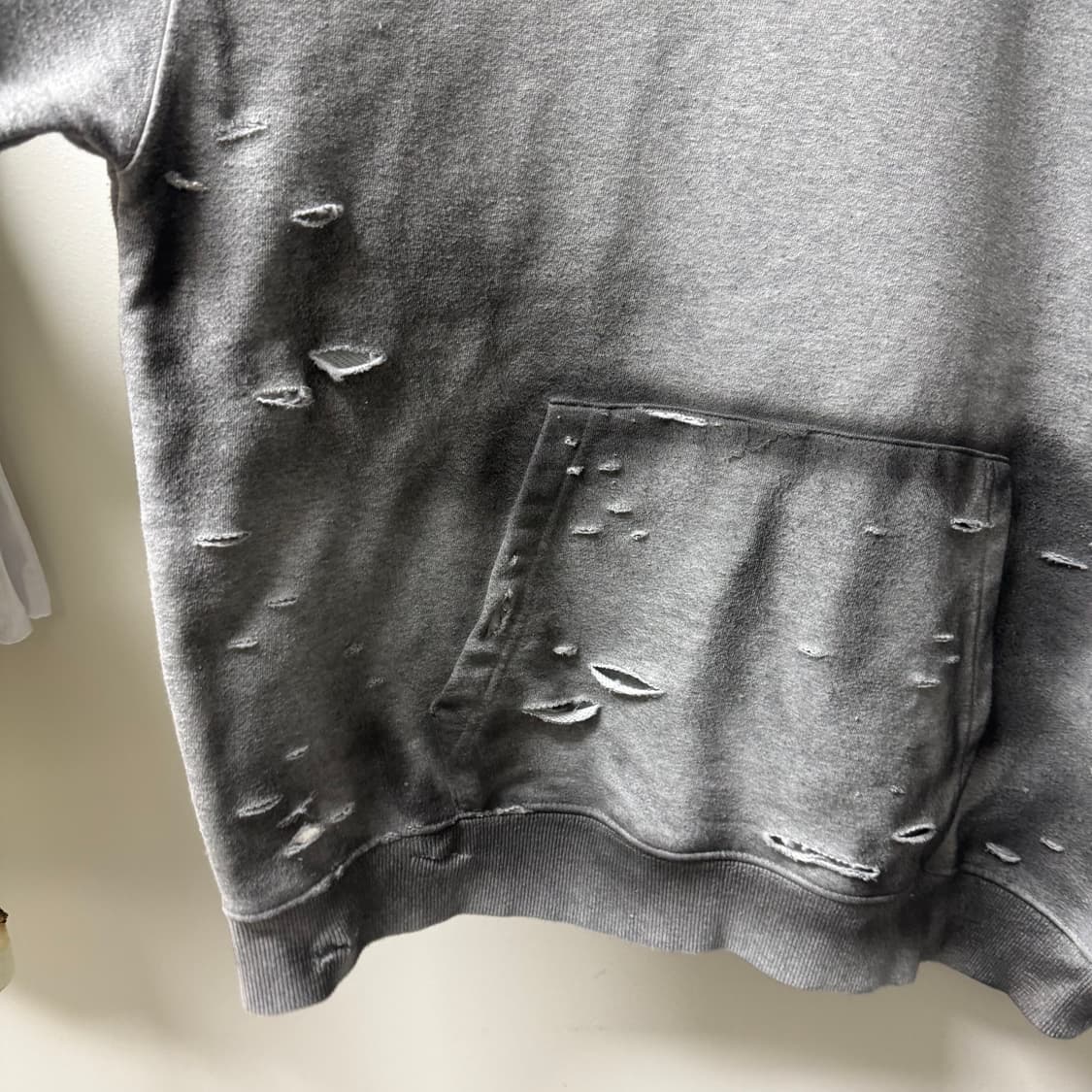 빈티지 디스트로이드  데미지 워싱 후드티 상품이미지8