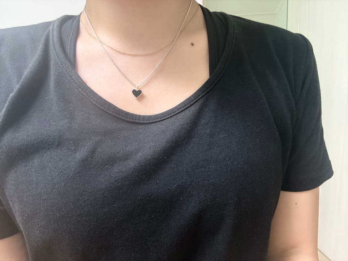 H&M 실버 하트 목걸이 상품이미지3