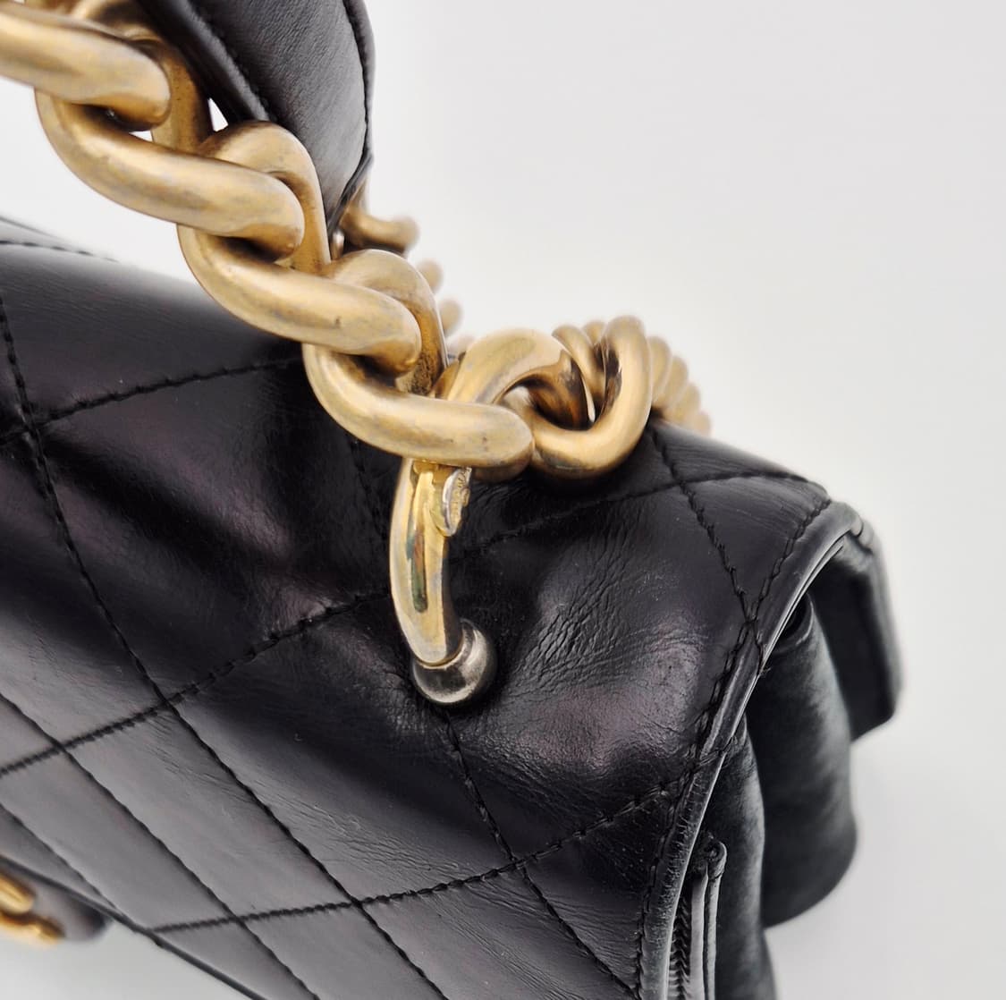 샤넬 플랩 아코디언 금장 체인 숄더백 상품이미지7