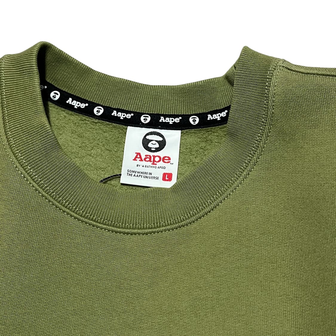 AAPE 에이프 카모 카키 맨투맨  상품이미지3